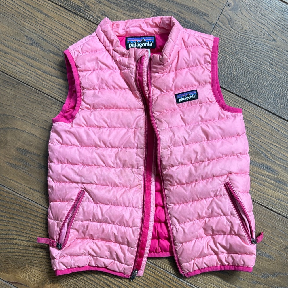 Patagonia Girls Pink Puffer Vest